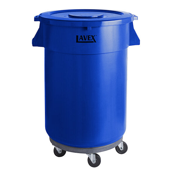 Commercial Trash Can w/ Lid & Dolly