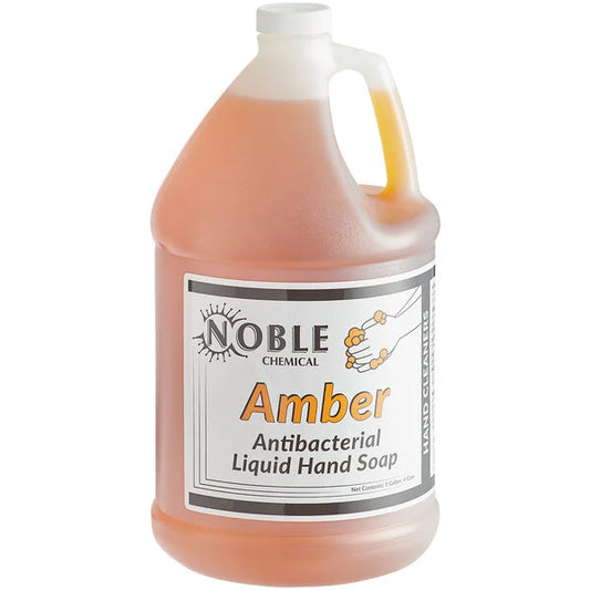 Antimicrobial Hand Soap, Noble Chem, 1 Gal, Amber-color