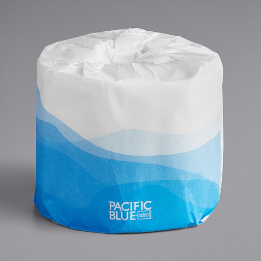 Pacific Blue Toilet Paper - 4"x4" 2-Ply 550/sheet (80/case)