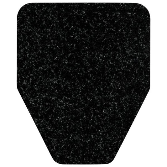 Urinal Mat - Antimicrobial, Black, 12/Case