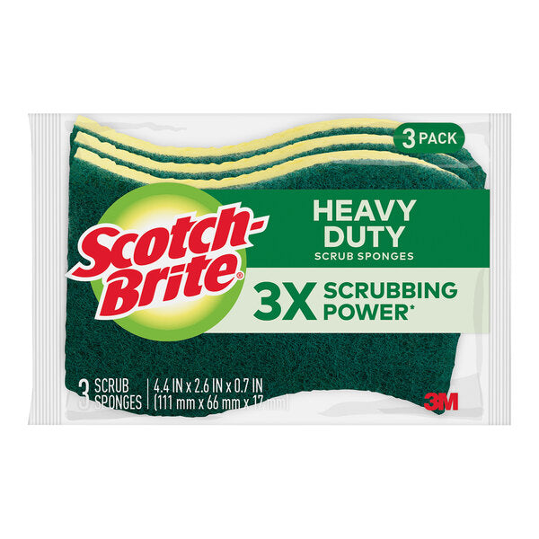 Scotch-Brite Scrub Sponges - Heavy Duty (3/pack)