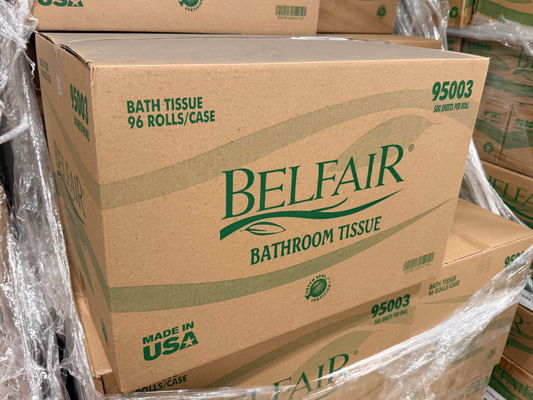 Belfair Toilet Paper 96 Rolls/Case, 500 Sheet/Roll