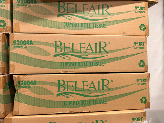 Belfair Jumbo Toilet Paper 12 rolls/case, 1000'
